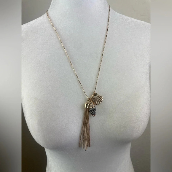 bp Jewelry - NWT BP. Seashell Gold Necklace